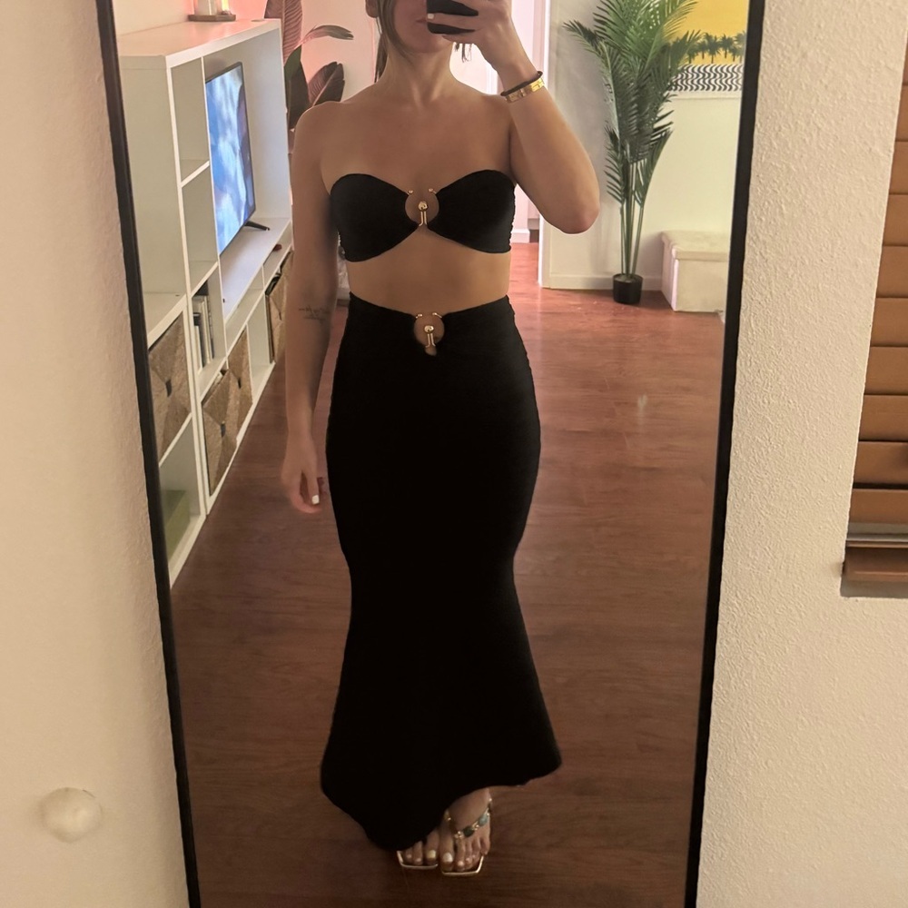 Elegant Black Maxi Skirt